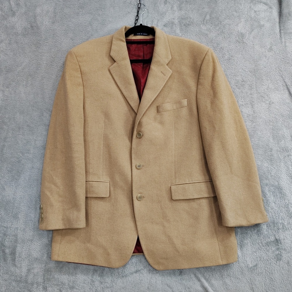 Vintage Ralph Lauren‎ Mens Camel Hair Sport Coat Blazer 44R* Made In Canada